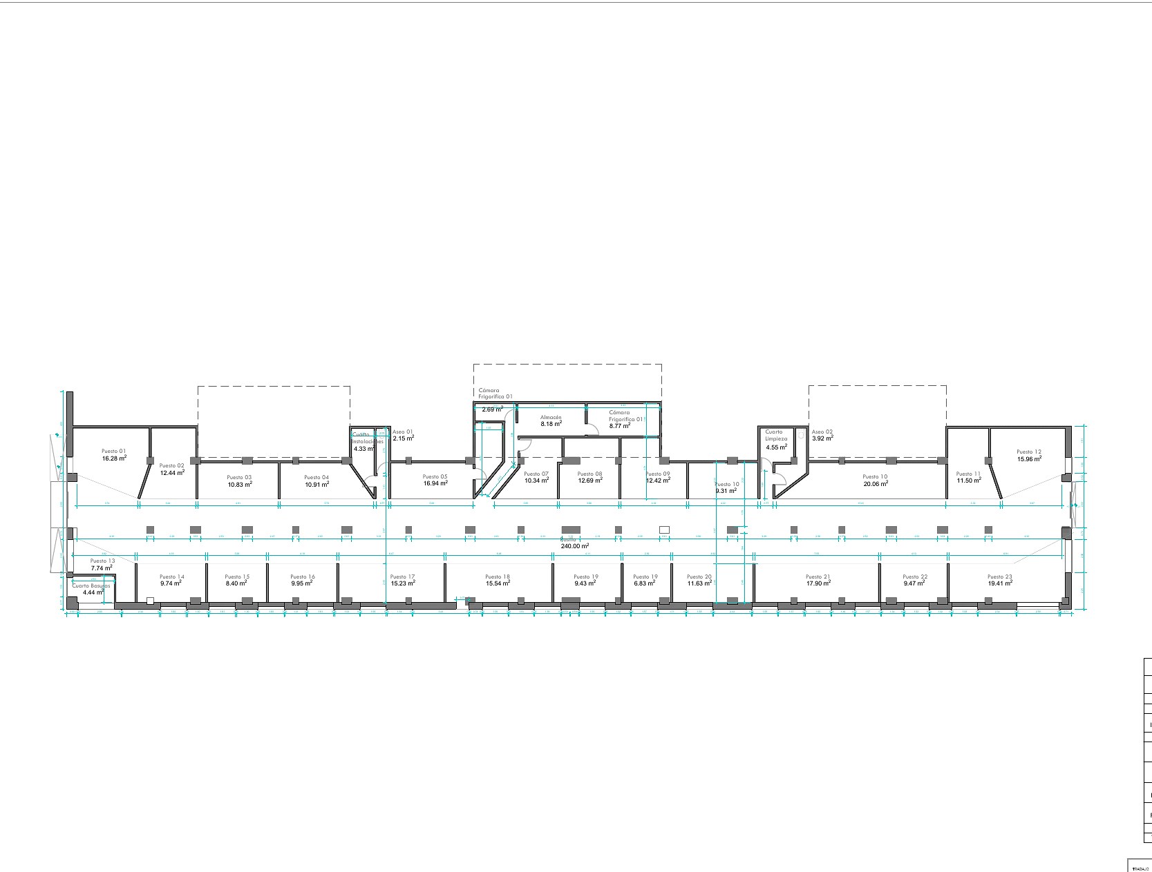 Planta del proyecto Avenida de Bruselas 43-45